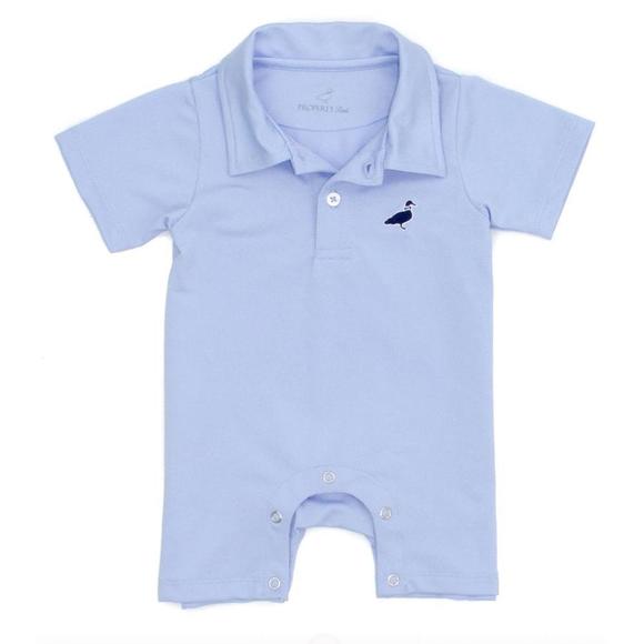 Properly Tied Other - LD Baby Canal Polo Shortall in Light Blue - Properly Tied